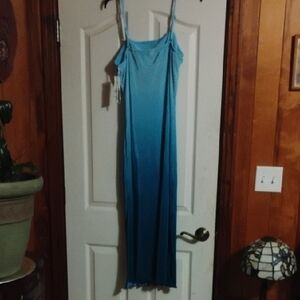 No Boundaries Blue Gradient Maxi Dress